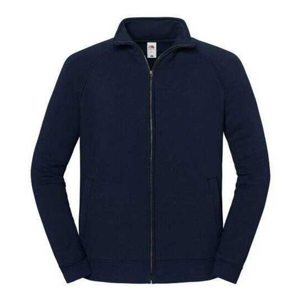 Fruit of the Loom Mens Iconic Classic Sweat Jacket / Deep Navy